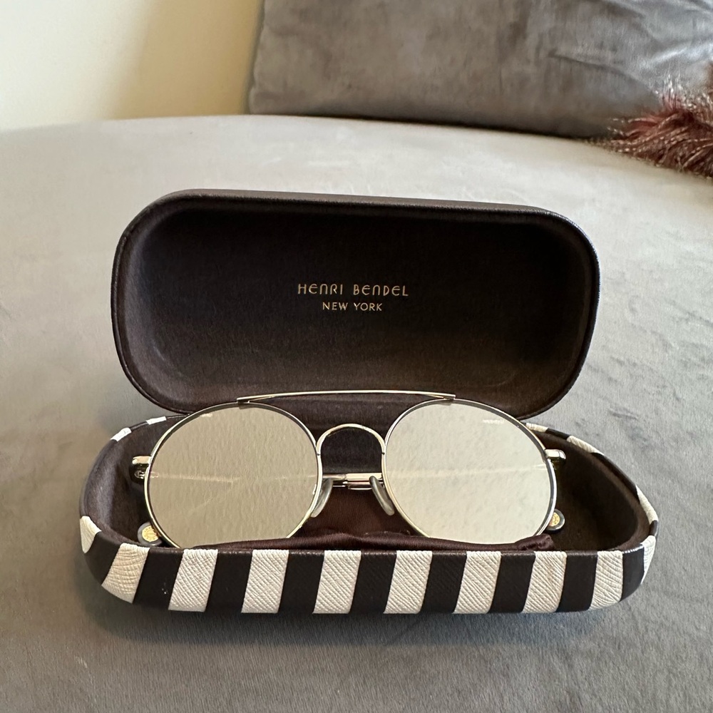 Henri Bendel Gold Sunglasses